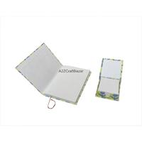 Carnet de notes en tissu de coton fait main de luxe, imprimé au bloc, brodé, couleurs personnalisables, logo personnalisé, journal unique