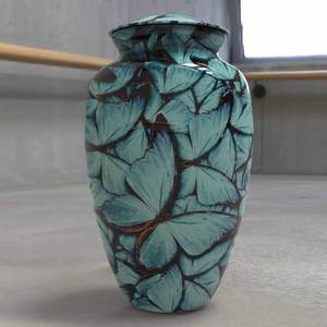 Urne funéraire en métal pour cendres humaines, taille adulte - Urne de crémation traditionnelle avec couvercle sécurisé - Vase commémoratif classique pour cendres d'adultes - Product Image 5