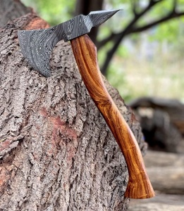 Hache en acier Damas de haute qualité, multi-usages, hache viking en acier Damas, hache de chasse avec tête en acier Damas, hache viking - Product Image 1