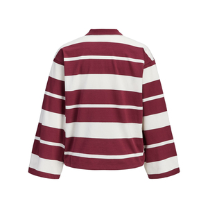 Polo rayé personnalisé pour hommes 2026, manches longues, haute qualité, polo de sport rayé, tee-shirt rayé personnalisé pour femmes, OEM - Product Image 2