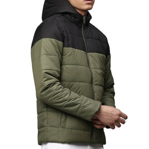 Unisex Puffer Jacket Wholesale Solid Color Custom Logo <b>Warm</b> Thick Windproof Winter Insulation Modern Appeal Stand Hooded - Product Image 3