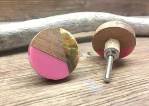 Poignée de porte en bois artisanale de luxe, design moderne, pour cuisine et chambre, poignée de meuble en résine, fabriquée à la main en Inde - Product Image 6