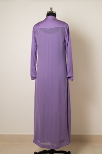 Robe longue en soie de qualité supérieure pour femmes, tenue légère longue jusqu'au sol, idéale pour tous les jours, pour se détendre et pour un style estival - Product Image 4