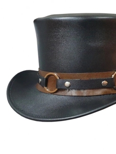Chapeau de cowboy en cuir occidental de qualité supérieure, style ranch, rodéo, équestre, mode outdoor, large bord, fait main, qualité classique - Product Image 2
