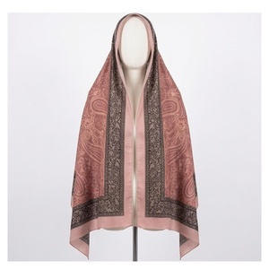NORTH APPROACH Women's Square Silk-like Scarf Floral Digital Print Elegant Multi-Functional Fashion Accessory All Seasons - Product Image 1
