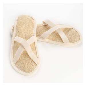 ¡EN OFERTA! Pantuflas de ducha de fibra tejida Loofah 2026, sandalias exfoliantes para el baño y uso diario. - Product Image 2