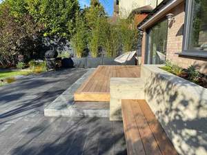 Pavés en granit noir flammé écologiques de qualité supérieure pour patios extérieurs, allées et parcs - Product Image 4