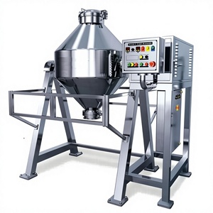 Mezcladora de Tambor de Acero Inoxidable de 100 Kg, Mezcladora Industrial Automática de Polvo con Capacidad de Recubrimiento, para Mezclar Alimentos y Productos Químicos - Product Image 1