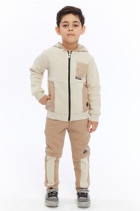 Wholesale Customized Solid Fleece Kids Clothing Sets Cotton <b>Polyester</b> <b>Tracksuit</b> for Boys & Girls All Ages with Custom Logo - Product Image 1