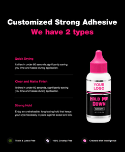 Adhesivo para Pelucas HMD Hold Me Down con Aroma a Sandía, 2.1 oz, Tamaño Mediano, Fijación Extrema, Resistente al Agua, Marca Privada - Product Image 3