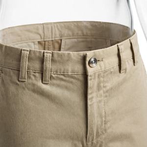 Shorts chino pour homme, coupe classique, en twill premium, formels, pour le travail, avec poches, couleur unie, légers, respirants, logo personnalisé, vente en gros - Product Image 5