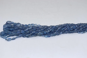 Perles ovales lisses en kyanite bleue de qualité AAA 5x7-6x8mm pour la fabrication de bijoux - Perles en pierre de kyanite naturelle - Product Image 4