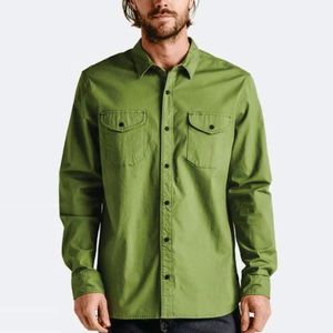 Camisa Casual de Hombre de Primera Calidad, 100% Algodón Franela, Manga Larga, Corte Regular, Antiarrugas - Product Image 4