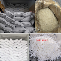 Flocons de noix de coco de qualité supérieure, naturels, blancs, chair de coco séchée, pour confiserie et enrobage au chocolat