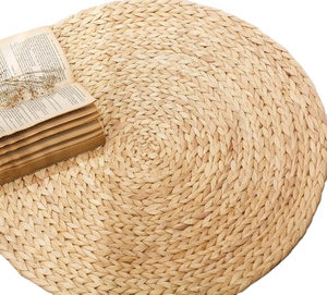 Alfombra Rectangular de Jacinto de Agua, Tejida a Mano y a Máquina, Ecológica y Natural, Hecha a Mano - Product Image 3