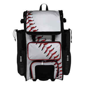 Top Trending Baseball Stitch Design <b>Backpack</b> Unisex 30-40L Capacity Zipper Closure Adjustable <b>Strap</b> Multi-Functional Outdoor - Product Image 1