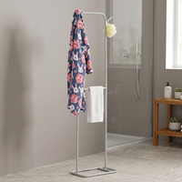 Porte-manteau métallique moderne OEM de qualité supérieure avec crochets réglables, design peu encombrant pour le rangement domestique