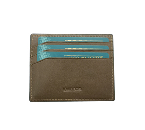 [Wholesale] Top Quality Handmade Castello Cowhide Leather Men Card Holder Orange Green Olive Clearance - Product Image 3