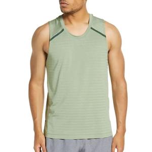 Camisetas de Tirantes Personalizadas de Alta Calidad para Hombre, Tejidas, Transpirables, de Poliéster/Algodón, con Logotipo Frontal, de Secado Rápido, Casuales, para Gimnasio, Fitness y Moda, OEM - Product Image 6