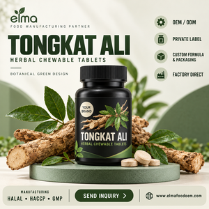 กาแฟขาวผสมตงกัตอาลีและโสมมาเลเซียสำหรับผู้ชาย กลิ่นหอมเข้มข้น กาแฟสำเร็จรูปแบบซอง รับผลิตแบรนด์ส่วนตัว (OEM) ขายส่ง - Product Image 1