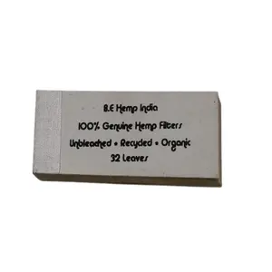 Giấy Làm Bằng Tay Mỏng Sợi Gai Dầu Tự Nhiên Như Bao Thuốc Lá Khoảng 14 GSM 32 Tờ/64 Trang Sổ Tay Tập Sách Nhỏ