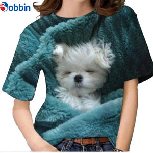 T-shirt ample à manches courtes pour femme, imprimé dessin animé amusant, motif graphique, grande taille, respirant, vêtements pas chers, sublimation - Product Image 2