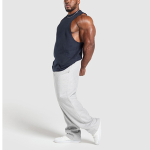 Débardeur de musculation pour hommes à col rond, personnalisable avec logo, vente en gros - Product Image 5