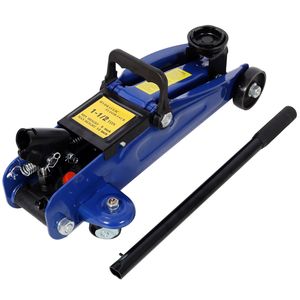 Martinetto idraulico a carrello in acciaio blu da 1,5 tonnellate a basso profilo per auto, con intervallo di sollevamento da 5 a 11,8 pollici - Product Image 2