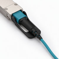 Câble optique actif AOC à connecteur OSFP à ailettes compatible NVIDIA Mellanox 800G pour Quantum-2 InfiniBand NDR
