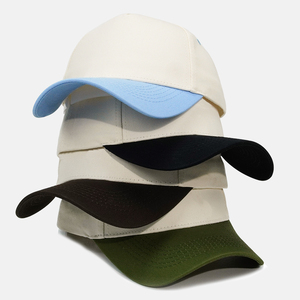 หมวกเบสบอลทรง 5 แฉก NEW FLEXFITs ผ้าฝ้ายทอลายเฉียง ปักโลโก้ได้ตามสั่ง สองสี จัดส่งรวดเร็ว - Product Image 1