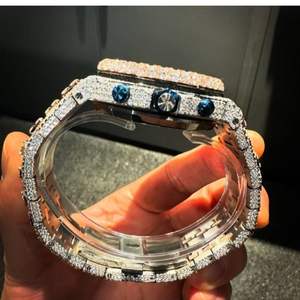 Reloj de Diamantes VVS de Alta Calidad, Nuevo, con Diamantes Cultivados en Laboratorio, Joyería de Moda, Reloj con Incrustaciones de Diamantes - Product Image 5