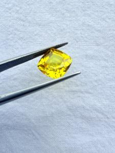Saphir jaune de haute qualité pour boucles d'oreilles, pierres de saphir jaune en gros au meilleur prix auprès d'un exportateur indien. - Product Image 2