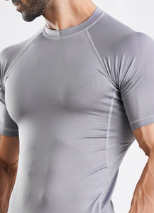 Good Quality Stretchable Fabric Made Base Layer Design <b>Compression</b> <b>Shirts</b> <b>Men</b> Polyester Spandex Material <b>Compression</b> T-<b>Shirt</b> - Product Image 4