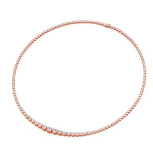 Collar de diamantes cultivados en laboratorio de alta demanda con cadena chapada en oro para fiestas de mujer, disponible a un precio asequible. - Product Image 6