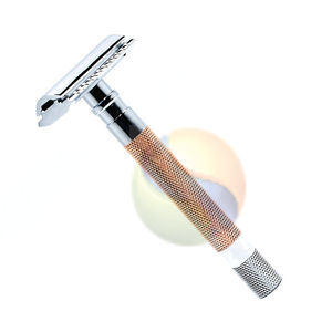 Maquinilla de Afeitar de Seguridad de Doble Hoja de Acero Inoxidable de Alta Calidad con Mango Largo para Hombre - Product Image 2
