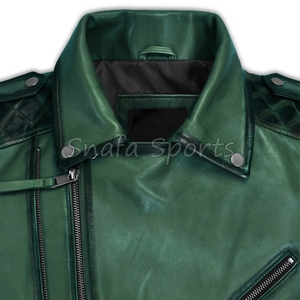 Classic Men's Leather Jacket Black Slim Fit Motorcycle Biker Jacket Stylish Winter Fashion <b>Coat</b> for Men - Product Image 3