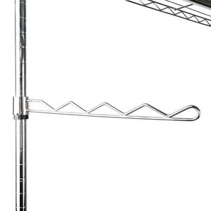 Organizzatore per Armadio Resistente Cromato, Appendiabiti Portatile con Ganci, Scaffale per Casa - Product Image 2