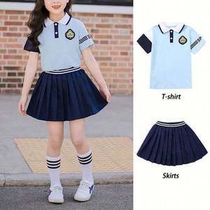 Uniforme Escolar de Verano para Niños, Camiseta Polo con Bloques de Color, Ropa Escolar Personalizada para Estudiantes de Jardín de Infancia y Primaria - Product Image 6