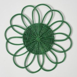 Red <b>placemats</b> for dinnerware accents bohemian style handmade rattan <b>placemat</b> table charger - Product Image 4