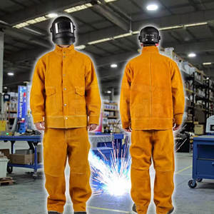 Combinaison de soudage robuste, résistante aux hautes températures, en tissu respirant, vêtements de travail industriels - Product Image 5