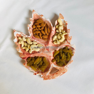 New Arrival Orange Resin Multipurpose Tray with Marble Pattern Elegant Home & Dining <b>Table</b> Serving Dish for Party - Product Image 2