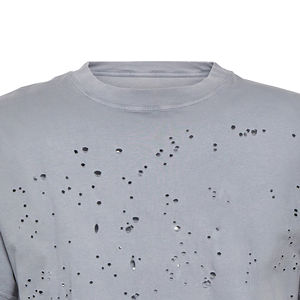 T-shirt Homme Léger et Respirant en Coton Effet Vieilli Personnalisable – Vente Chaude, Haute Qualité, Impression Distressed, Vente en Gros - Product Image 3