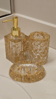 Ensemble de salle de bain en résine fait main, accessoires de salle de bain tendance, cadeau, décoration de Noël pour la maison