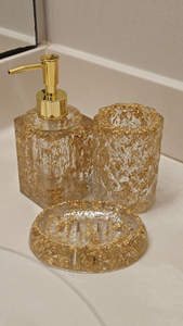 Handmade Resin <b>Bathroom</b> <b>Set</b> Hot Sale Effect <b>Bathroom</b> <b>Accessories</b> Gift Home Christmas Decor - Product Image 4