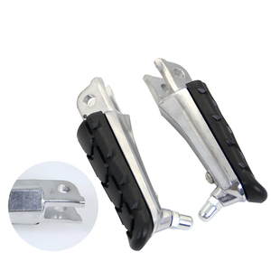 Nouveaux <span class=keywords><strong>repose</strong></span>-pieds avant en aluminium chromé pour moto <span class=keywords><strong>de</strong></span> rue Phantom 150 CB190R/CBF avec design antidérapant - Product Image 4