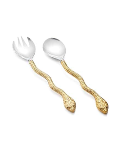 Ensemble de saladiers en laiton avec poignée en forme de palmier, design luxueux, meilleurs cadeaux, vaisselle haut de gamme, saladiers en laiton de créateur - Product Image 3