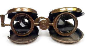 Binoculares Antiguos de Latón de 1917, Telescopio Marino Vintage para Decoración Marítima, Exhibición y Colección de Regalos - Product Image 3