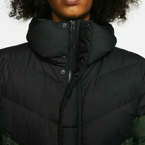 <b>Men's</b> <b>Long</b> <b>Puffer</b> Jacket Canvas Color Blocking Filled Windproof Winter <b>Coat</b> Zipper Front Casual Loose Fit Eco-Friendly - Product Image 5