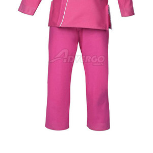 <b>Pink</b> VICS SPORTS Men's Adult BJJ <b>Kimono</b> 100% Cotton Durable Breathable Fitted One-Piece Style - Product Image 2