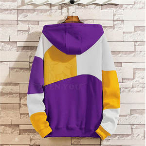 Sudadera con Capucha de Bloques de Color Más Vendida, Sudadera de Moda con Diseño Único, Pedidos al por Mayor - Product Image 6